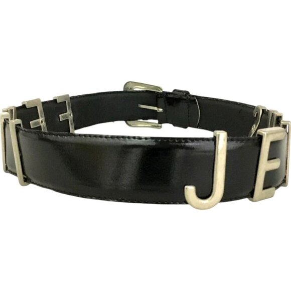 559149AS (S1) Fendi Belt Black Leather main image 4